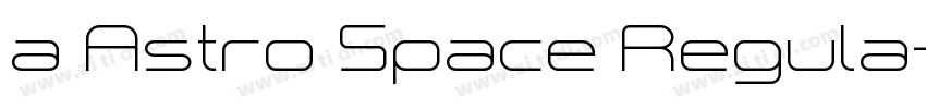 a Astro Space Regula字体转换